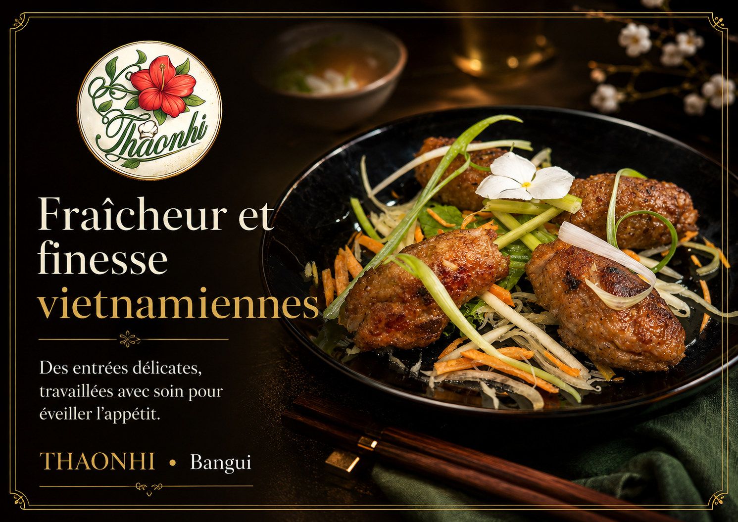 Entrée raffinée servie chez ThaoNhi