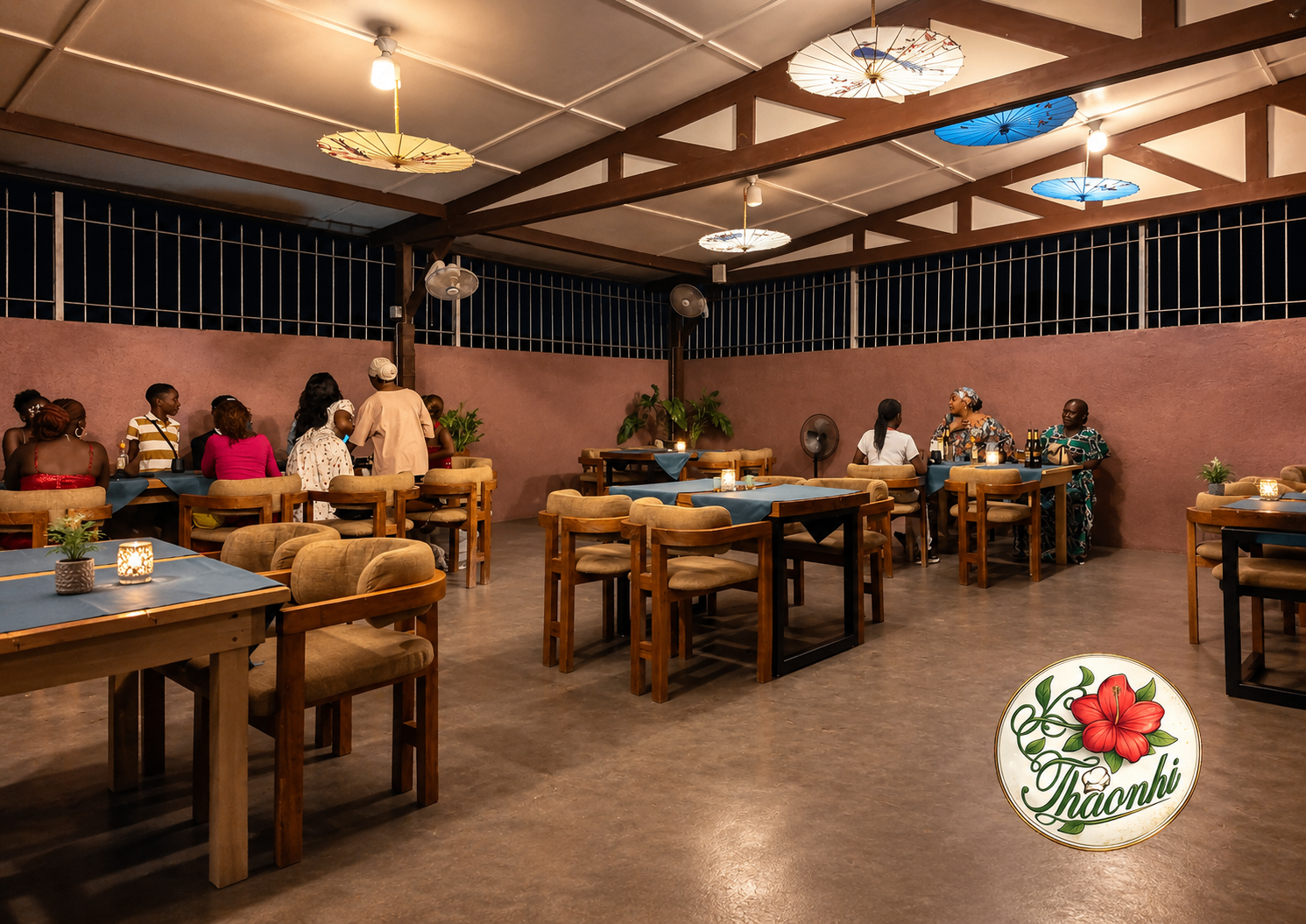 Terrasse conviviale du restaurant ThaoNhi